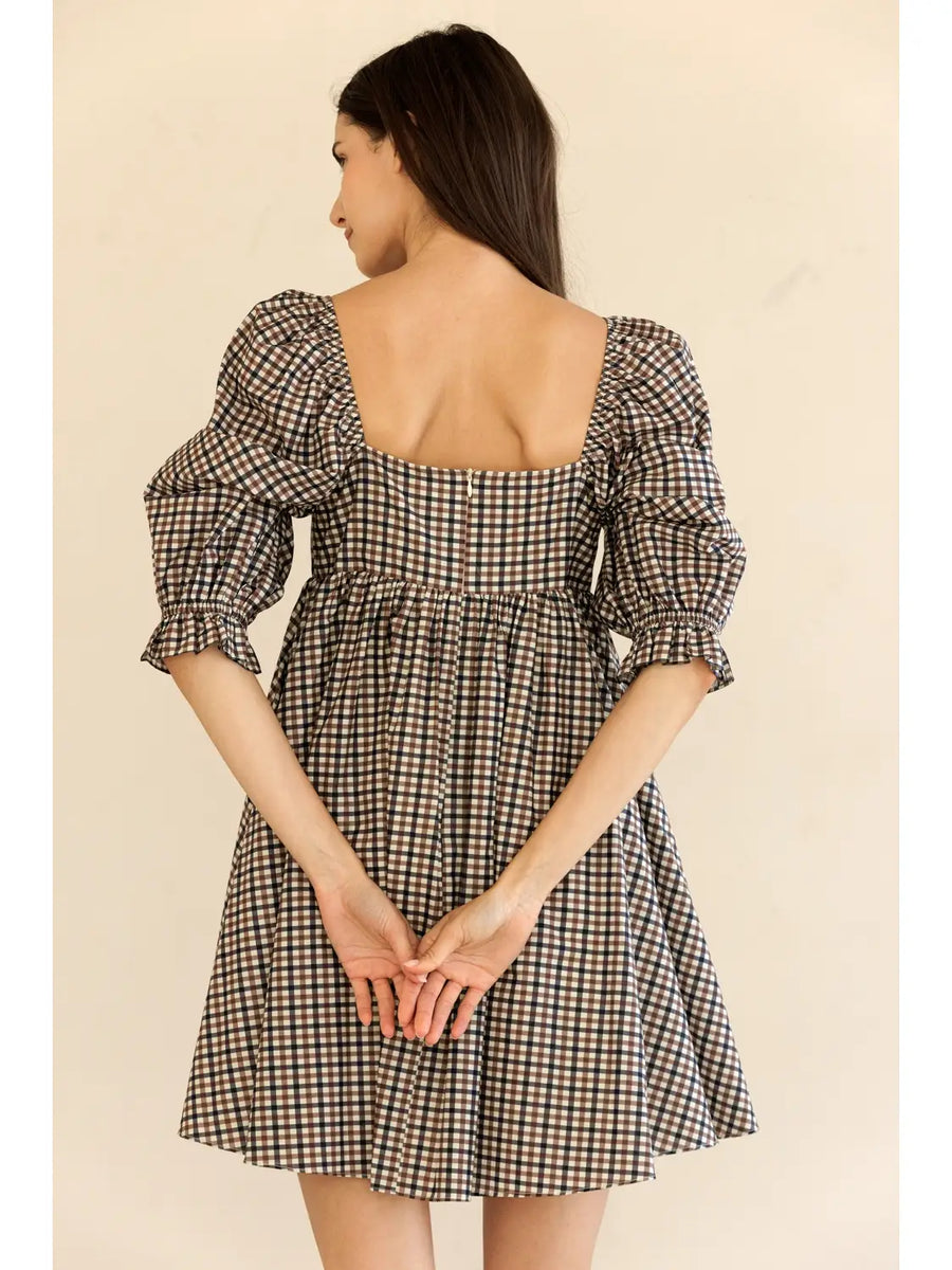 Harvest Check Dress – Lou + Shea Boutique
